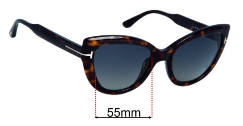 Tom Ford Anya TF762 55mm Replacement Lenses